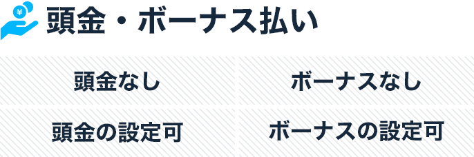 設定金額は選べる？