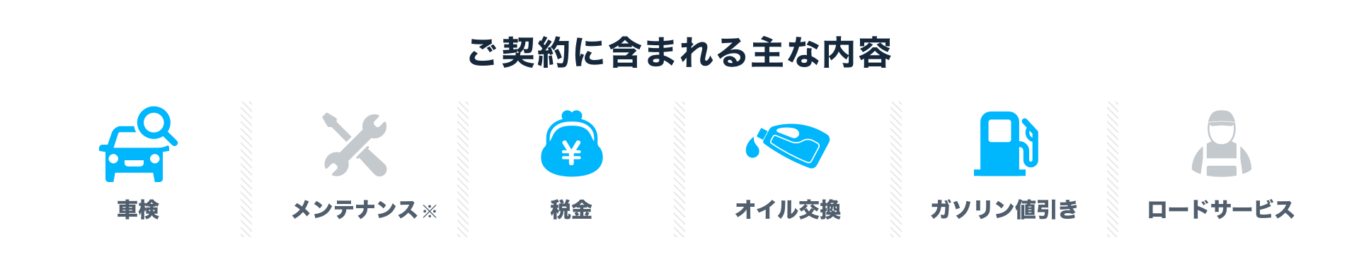 3つの選べるメンテナンスパックをご紹介｜プラン・契約｜コスモMyカーリース[コスモ石油]