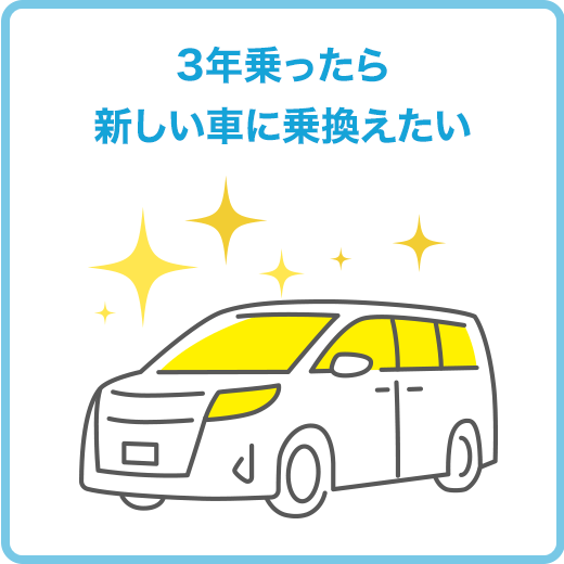 3年乗ったら新しい車に乗換えたい