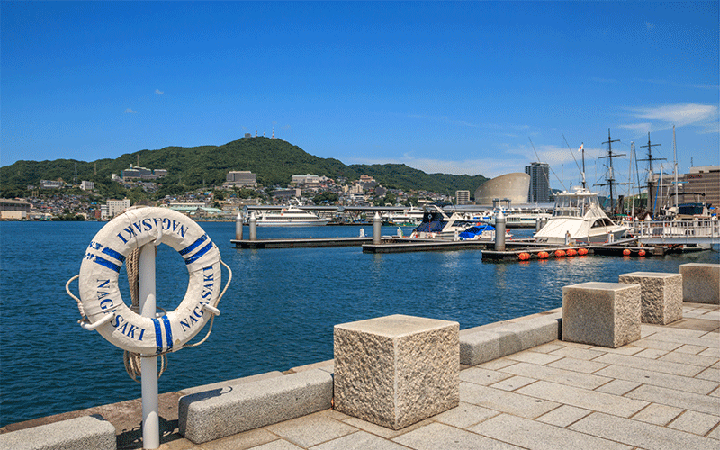 長崎ベイサイドの風景