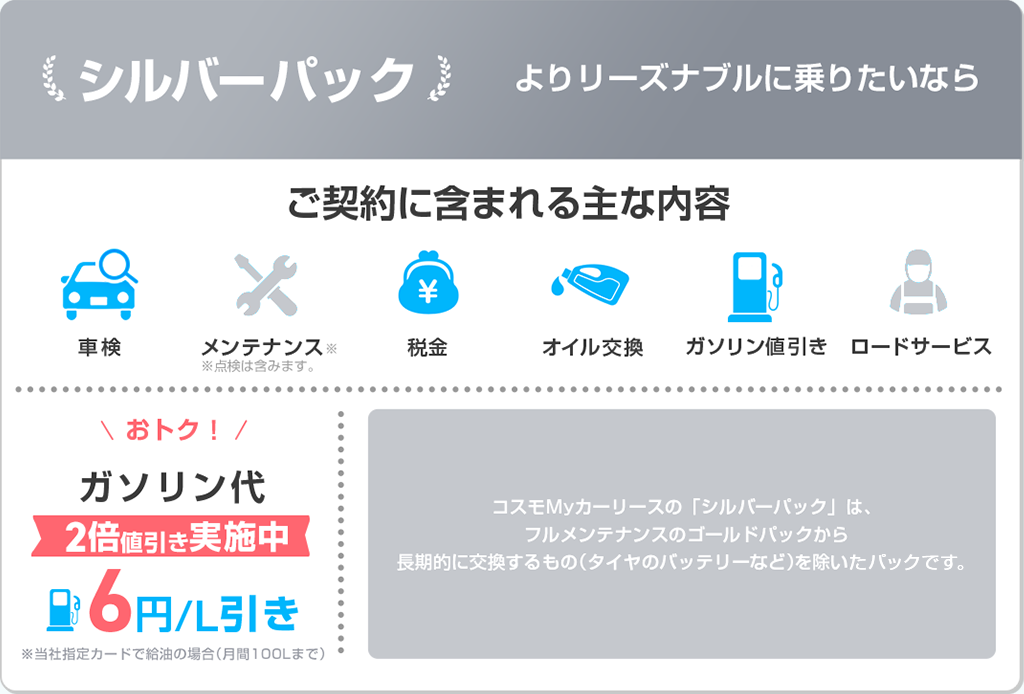 シルバーパック ガソリン値引実施中